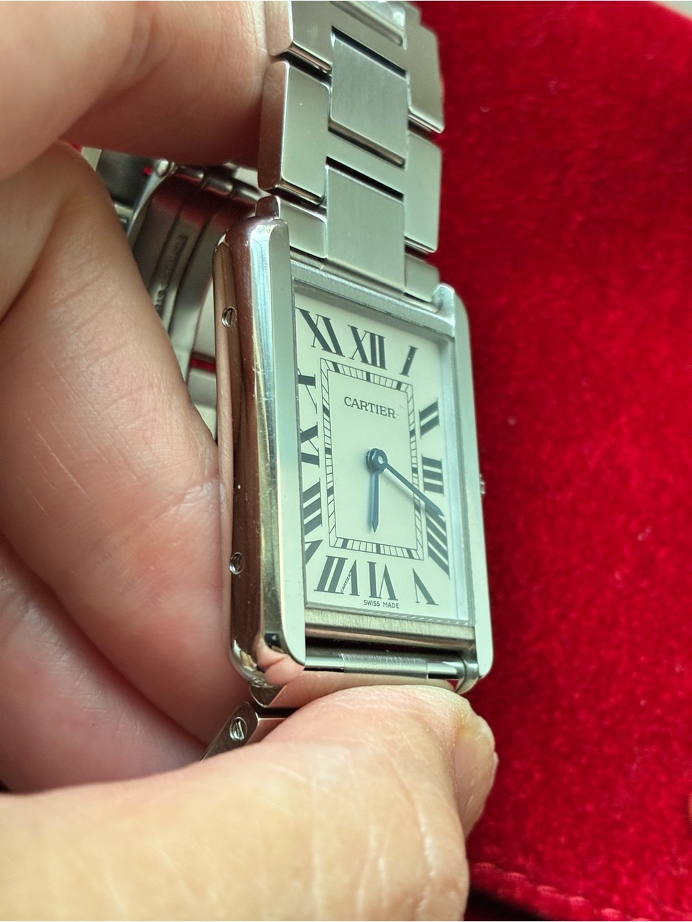 Cartier Stainless Steel 27mm Tank Solo Quartz Watch - Picture 3 of 12